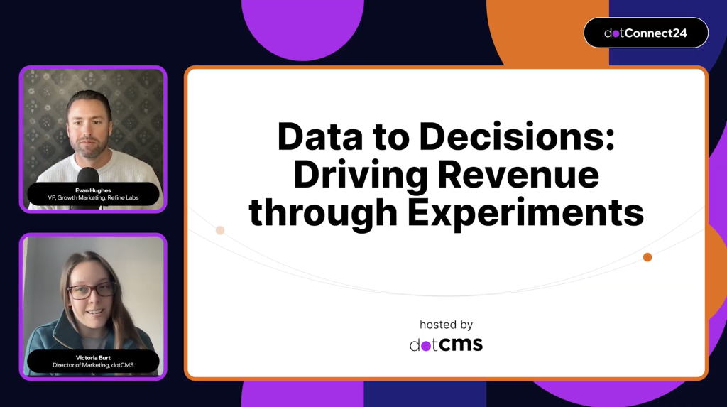 Data to Decisions Driving Revenue through Experiments